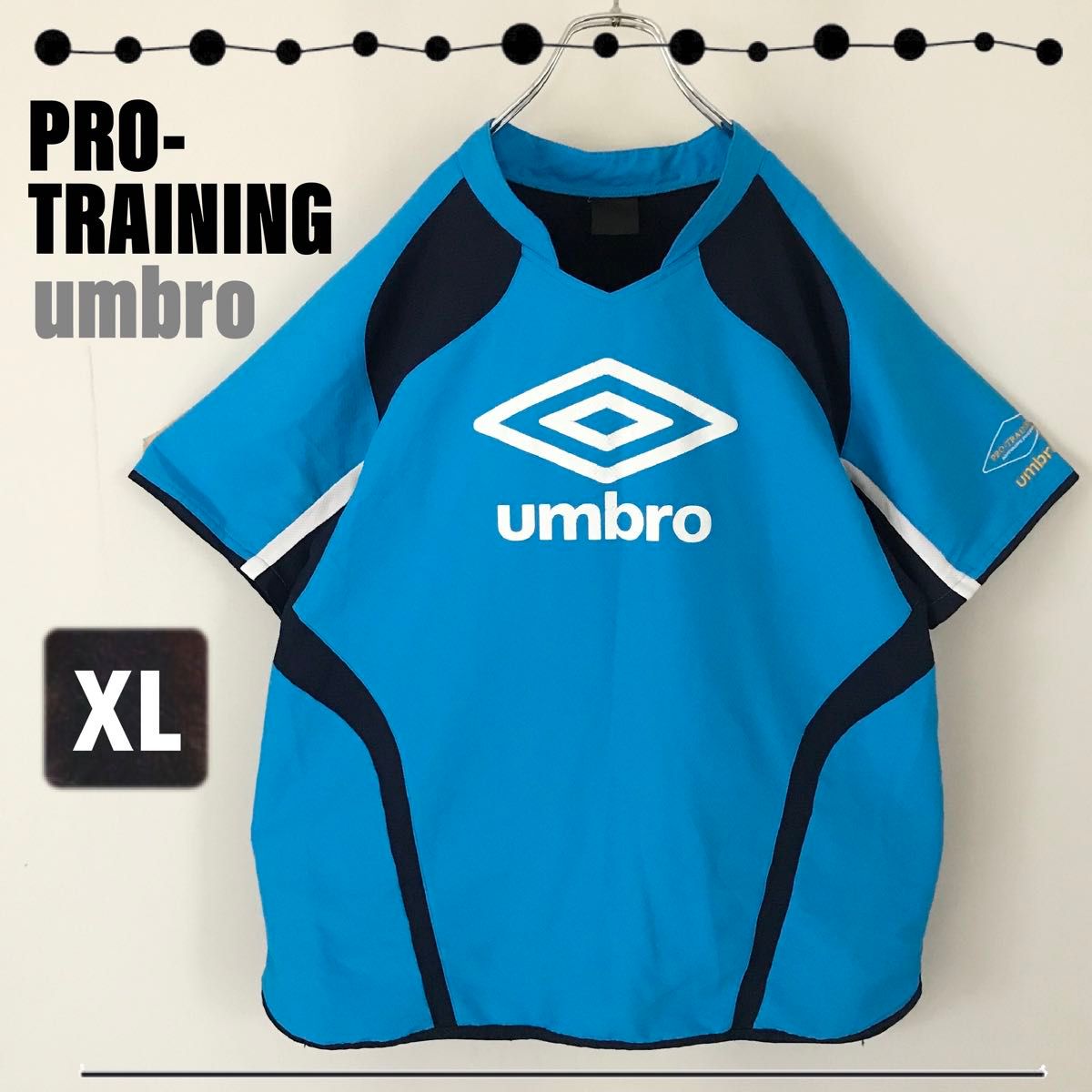 アンブロ umbro★プロトレーニング★軽量クールマスター★半袖ピステトップ★サッカーフットサルウェア★メンズO