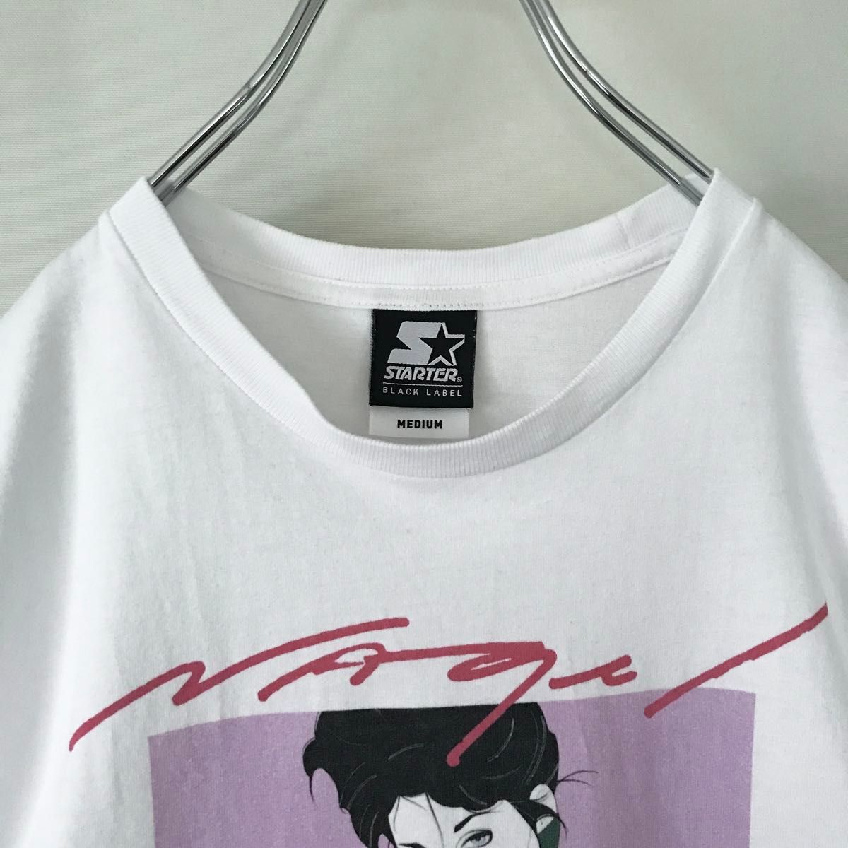 80sグラフィック★パトリック･ナゲル/PATRICK NAGEL★スターター/STARTER ブラックレーベルTシャツ★メンズM