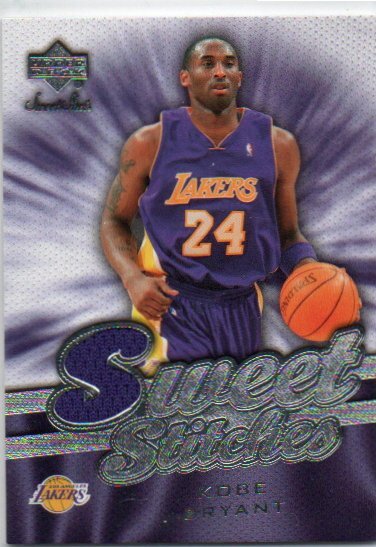 【Kobe Bryant】 2007-2008 Upper Deck Sweet Shot Sweet Stitches Jerseyの画像1