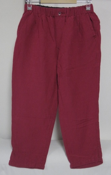 *2 point set Anne to gauge ANTGAUGE flax .W rubber short height pants /SS/ beige /&/S/ sarouel pants red pink * jeans EDWIN Something 