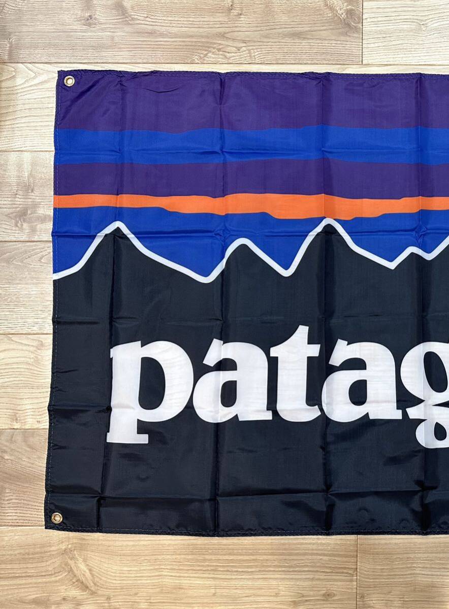 約150x90cm パタゴニア patagonia 特大フラッグ バナー タペストリー 旗 お部屋の装飾 ガレージ装飾 アウトドア ロゴ_画像2