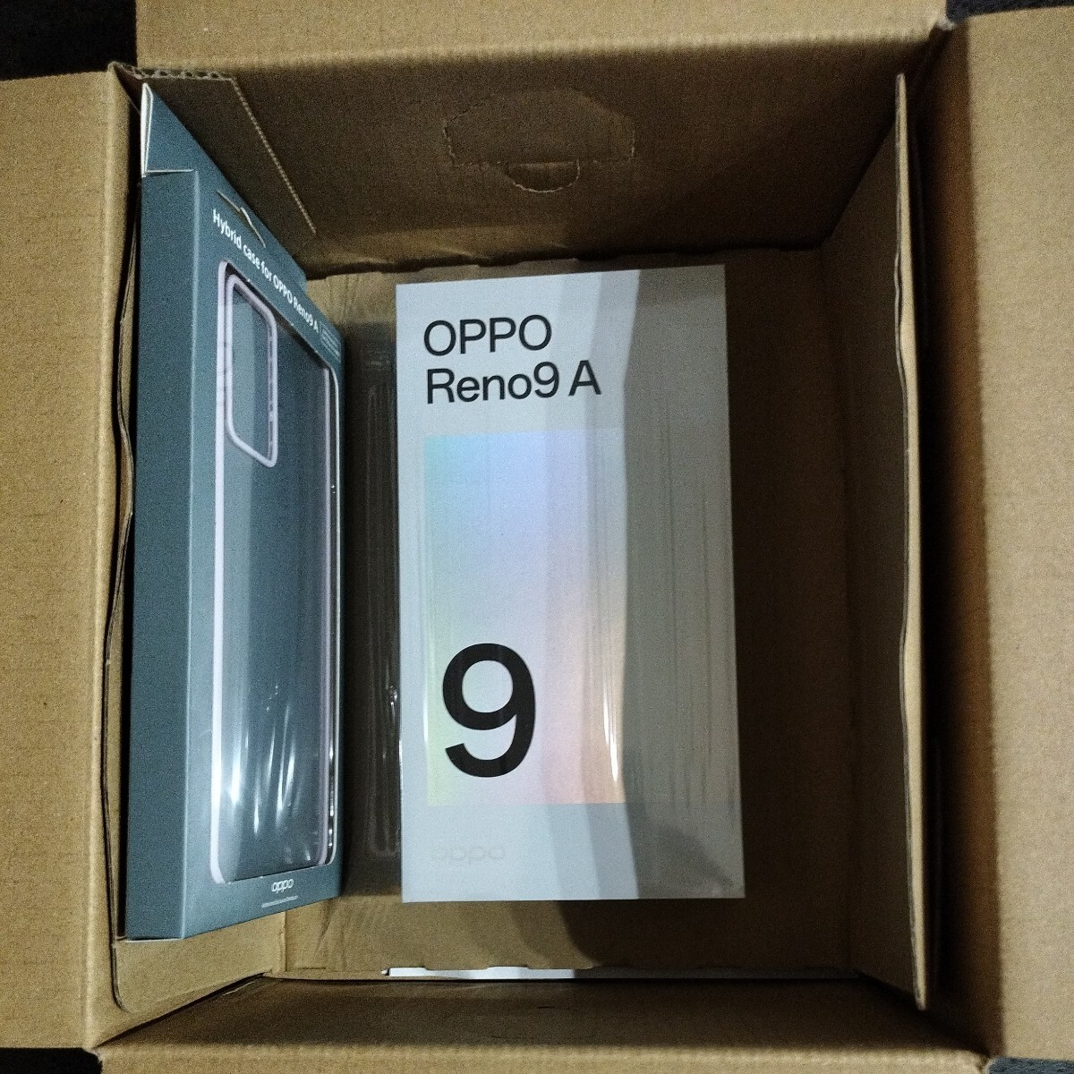 【新品未使用】 OPPO Reno9 A ナイトブラック ワイモバイル版 SIMフリー 純正ケース付 SIMフリーの画像1