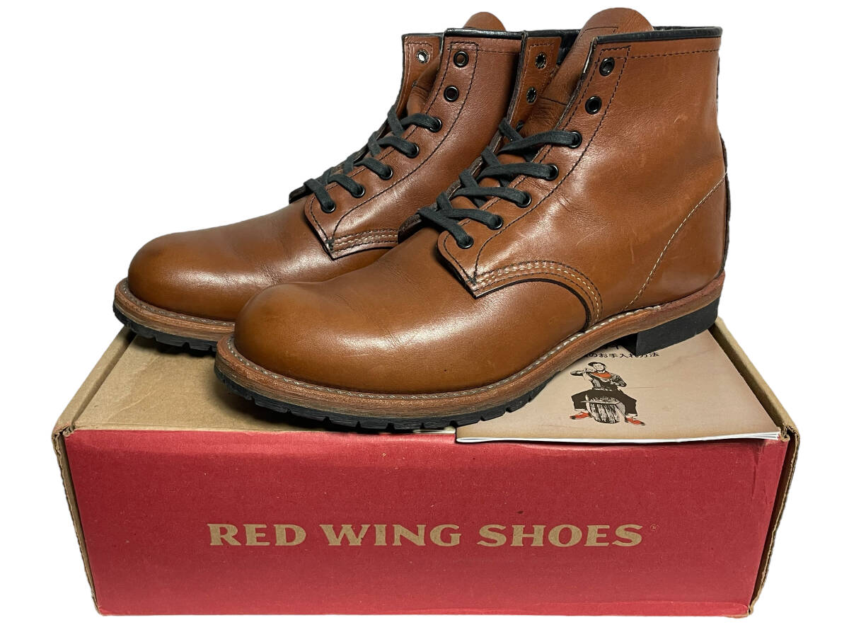 美品 9D(27cm) RED WING レッドウイング 9016 BECKMAN CIGAR ベックマン シガー ブーツ プレーントゥ_画像1