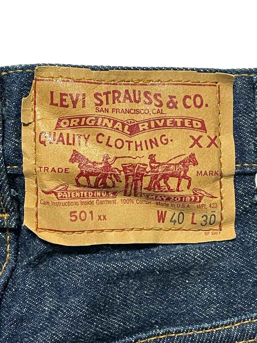 90s USA made W40L30 LEVI\'S Levi's 501xx Denim jeans dark blue 