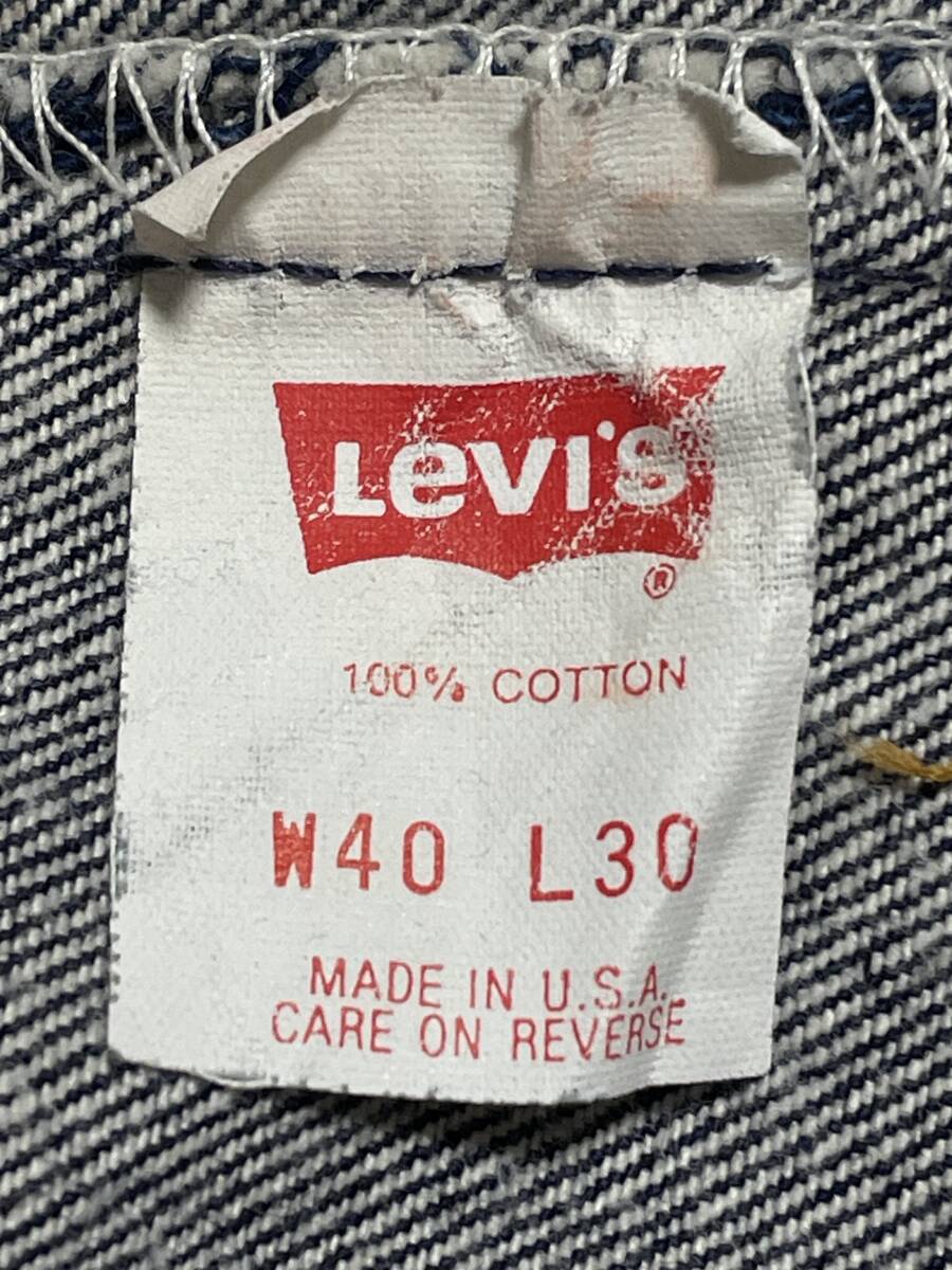 90s USA made W40L30 LEVI\'S Levi's 501xx Denim jeans dark blue 