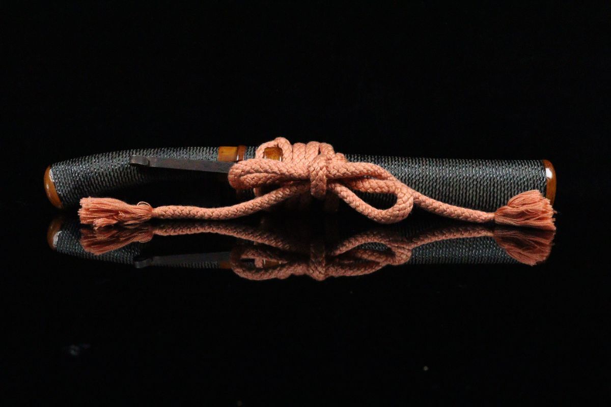 時代 アイヌ民族美術 木彫 全長35.5cm 狩猟刀 ナイフ コレクター収蔵品[6468qq]の画像2