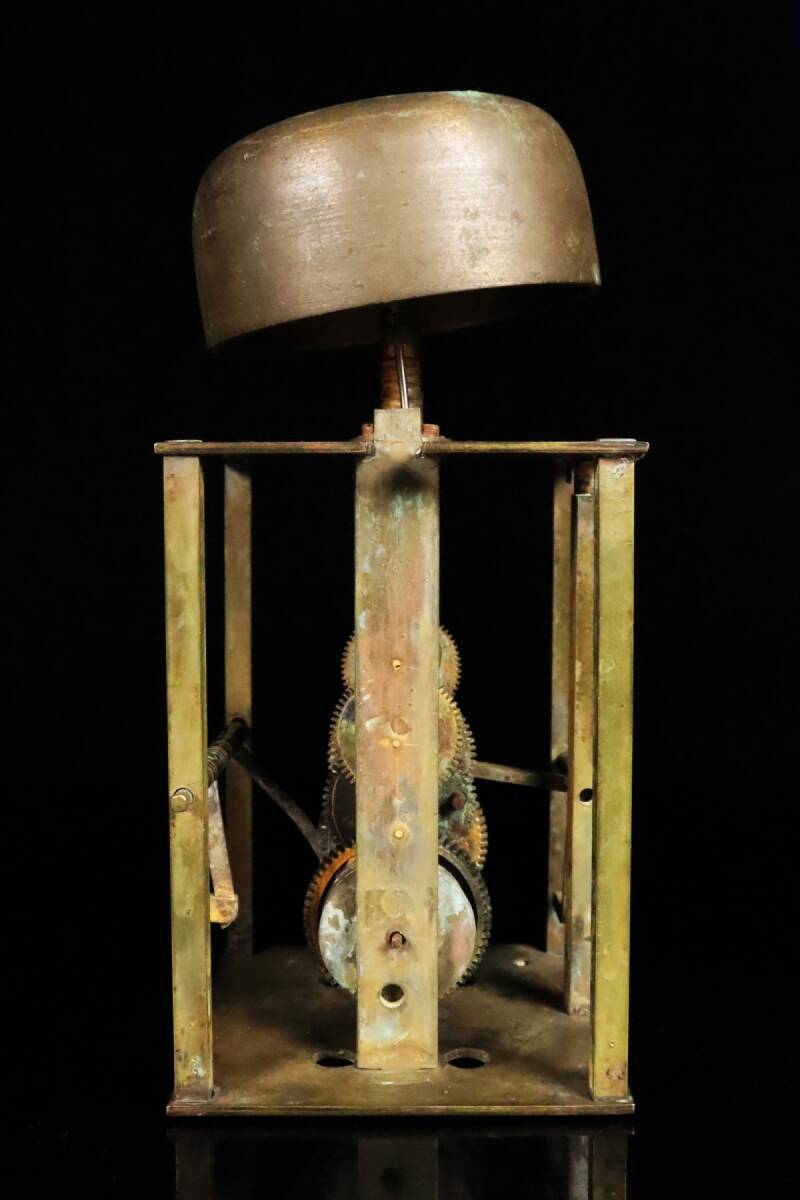 時代 古時計 銅製 一挺天符枕時計 三点 まとめて 和時計・大名時計 旧家蔵出品[63151ep]の画像5