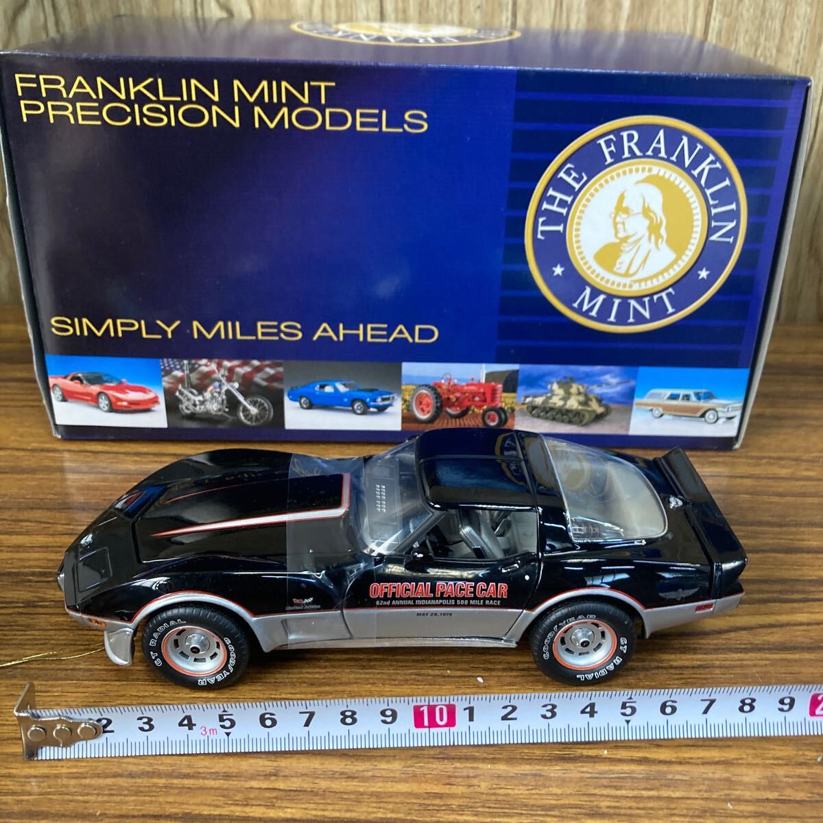 Flanklin Mint 1/24 フランクリン ミント CHEVROLET シボレー 1978 ブラック ミニカー 箱付 未使用 コレクションの画像3