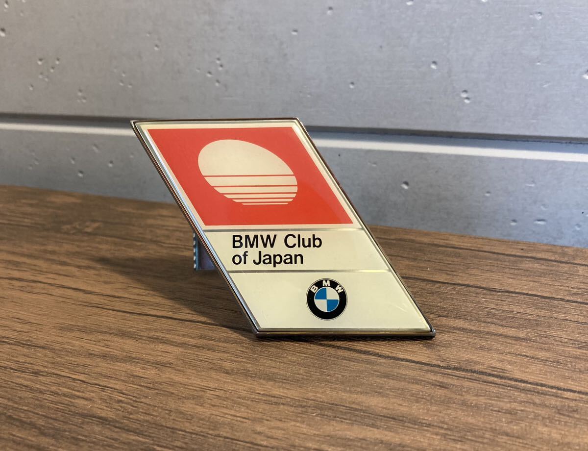 BMW Club of Japan フロント エンブレム バッジ E21E30E28E34E24E32M3M5M6 ALPINAアルピナHARTGEハルトゲAC SCHNITZER 希少な当時物JDM旧車