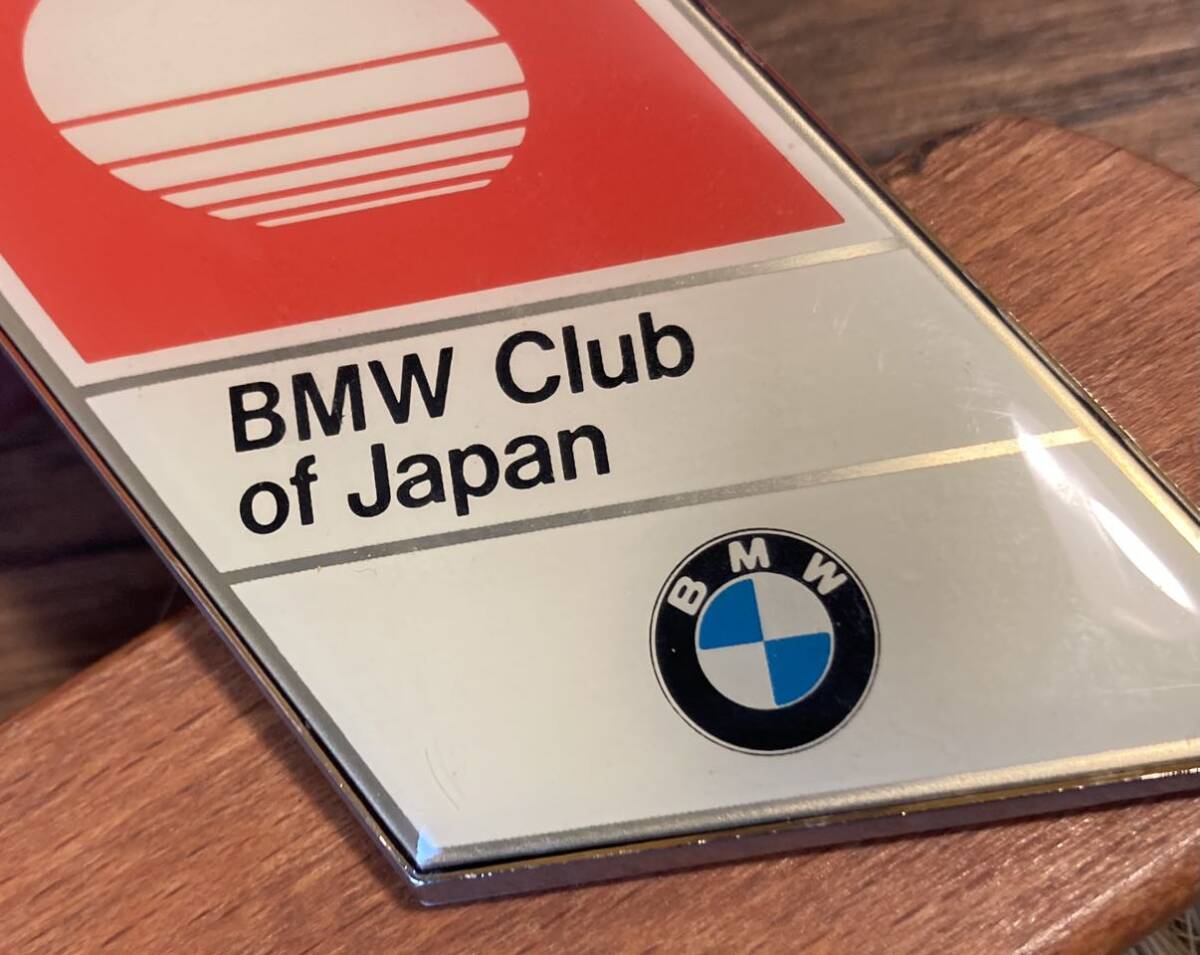 BMW Club of Japan フロント エンブレム バッジ E21E30E28E34E24E32M3M5M6 ALPINAアルピナHARTGEハルトゲAC SCHNITZER 希少な当時物JDM旧車