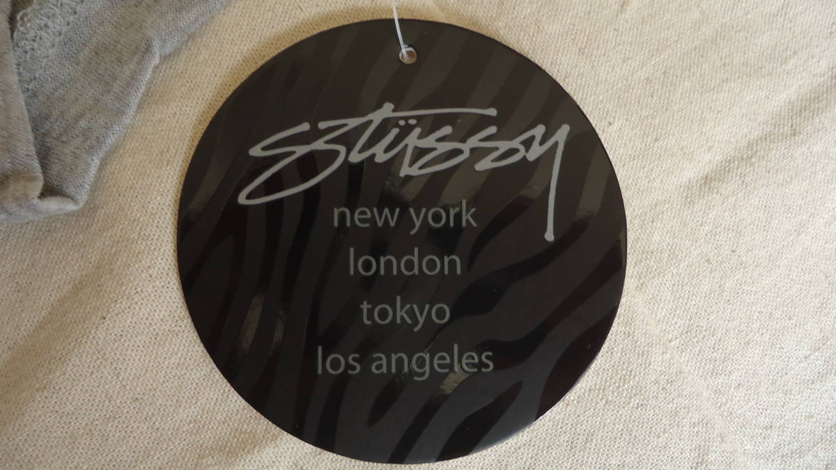Stussy Women\'s Sunset Cropped Tank gray XS %off Stussy for women tanker NY LA LONDON TOKYO PARIS letter pack post service light 