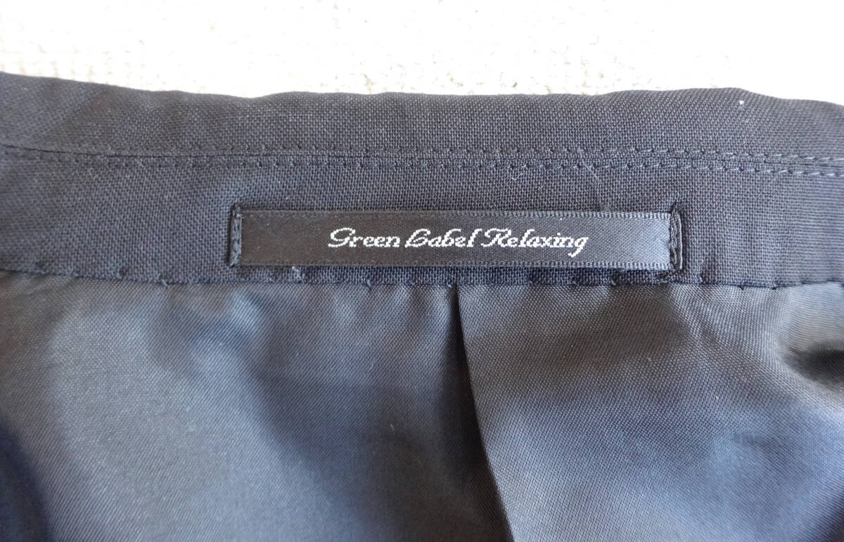 ユナイテッドアローズ UNITED ARROWS グリーンレーベル リラクシング green label relaxing ジャケット ブラック 44