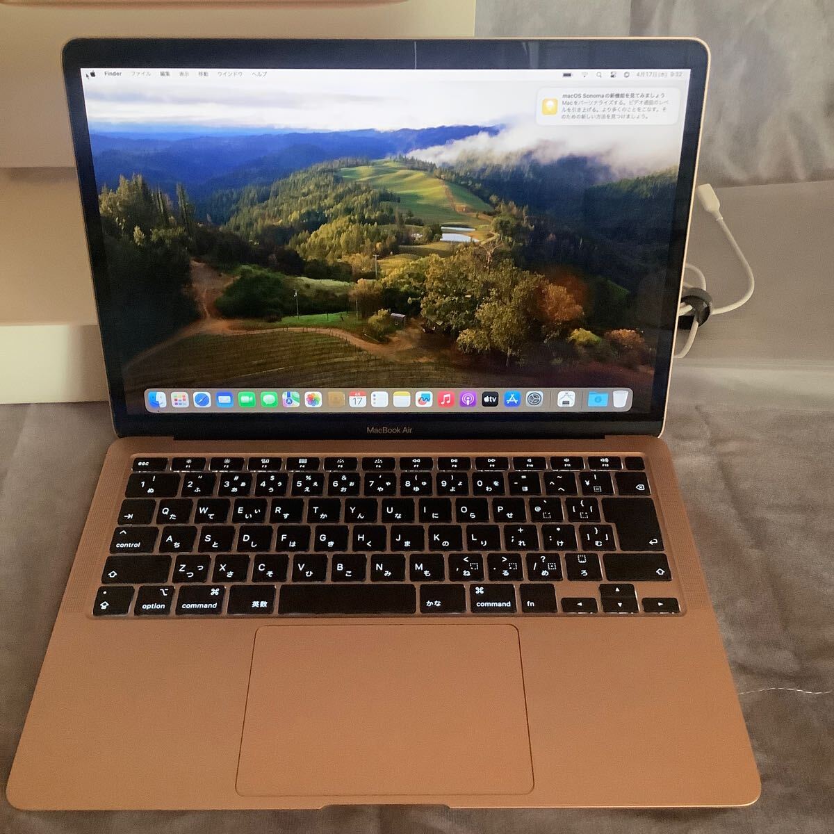 MacBook Air 2020 A2179 13インチ　ピンク　美品　i3 8GB 256GB apple sonoma _画像5