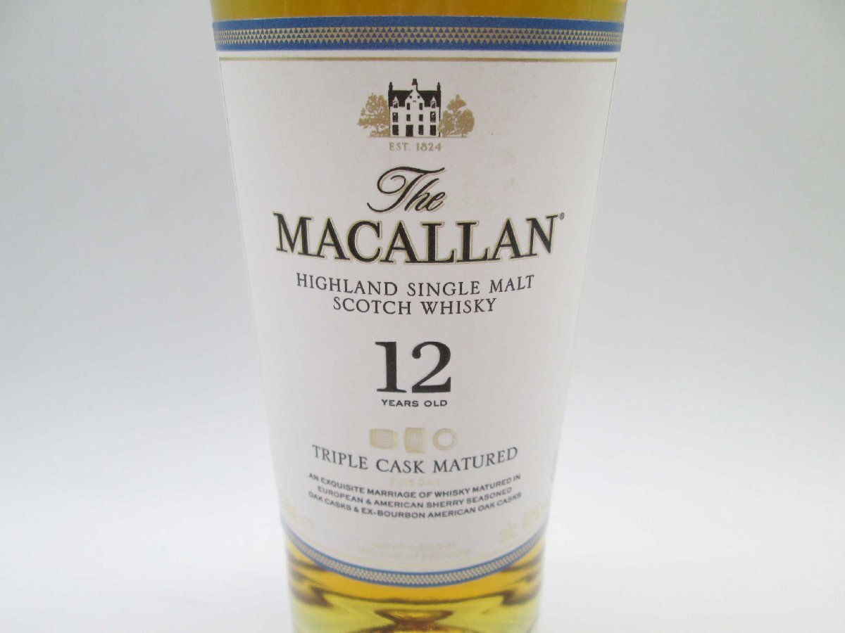 ■【未開封】MACALLAN マッカラン TRIPLE CASK トリプルカスク ハイランド シングルモルト 350ml 40% 12年 スコッチウイスキー 洋酒■/Aの画像2