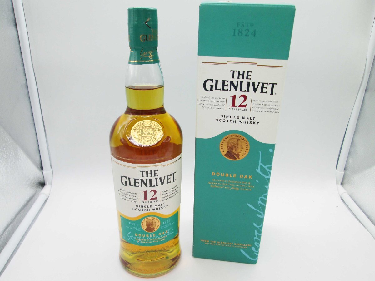■【未開封】THE GLENLIVET ザ グレンリベット DOUBLE OAK シングルモルト スコッチウイスキー 12年 700ml 40% 洋酒■/Aの画像1