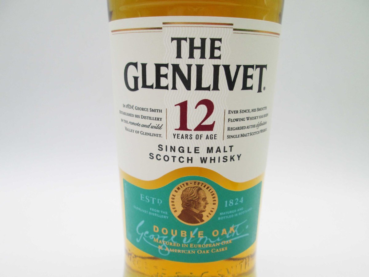 ■【未開封】THE GLENLIVET ザ グレンリベット DOUBLE OAK シングルモルト スコッチウイスキー 12年 700ml 40% 洋酒■/Aの画像2