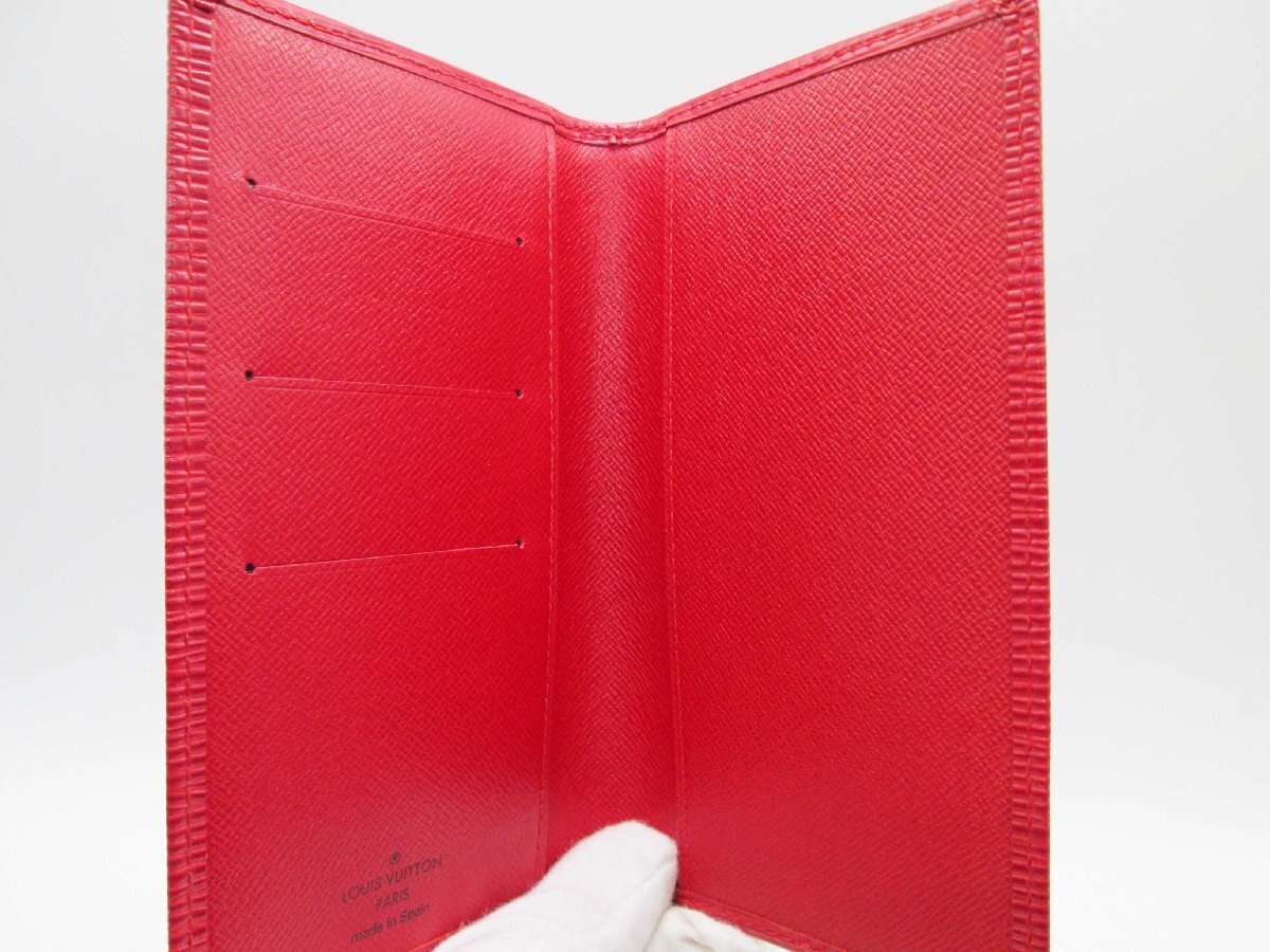 ■LOUIS VUITTON ルイヴィトン エピ アジェンダポッシュ 手帳カバー 赤■/Aの画像3