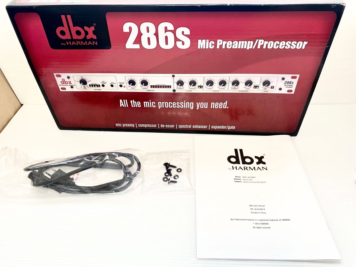 dbx286s マイクプリアンプ　エンハンサー　コンプレッサー　エフェクター