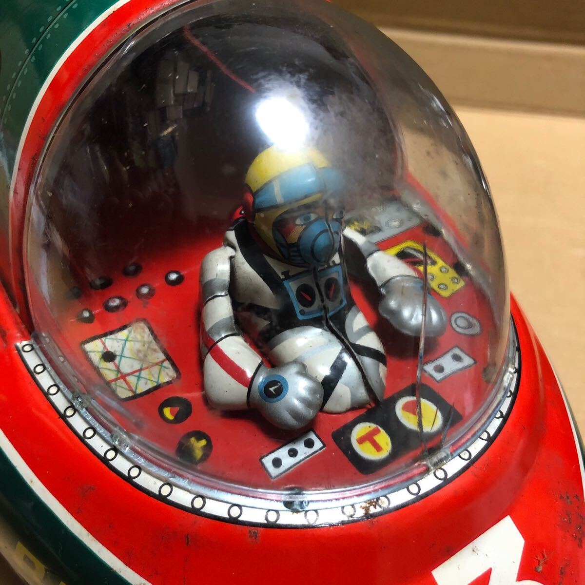 古い 増田屋 マスダヤ ブリキ SPACE PATROL FIREBIRD スペースパトロールファイヤーバード 電動 昭和レトロ 宇宙船 サンダーバードの画像6