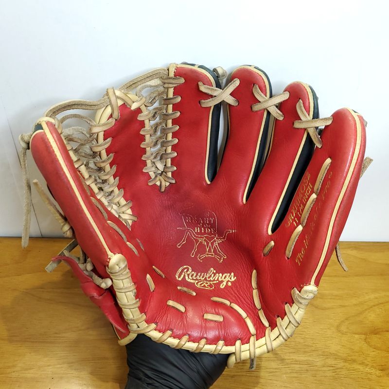 ローリングス HOH オジースミスモデル MLBカラーモデル 限定品 Rawlings 一般用大人サイズ 11.25インチ 内野用 軟式グローブの画像2