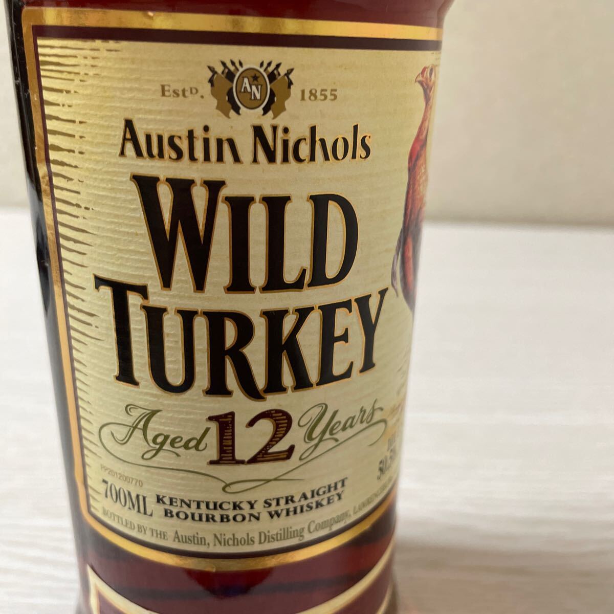 未開栓 ウイスキー バーボン WILD TURKEY ワイルドターキー 12年 Austin Nichols 700ml 50.5%の画像2