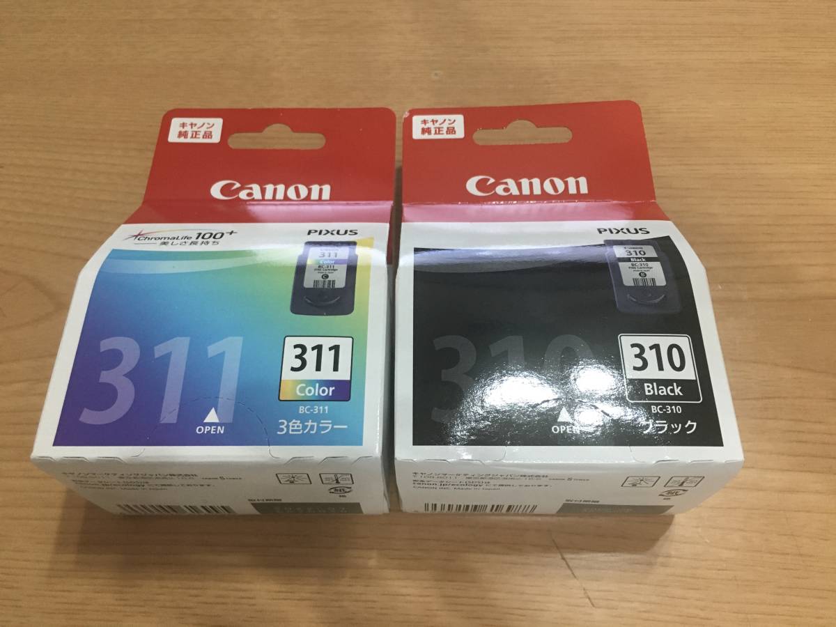 Canon PIXUS BC-310 ブラック/BC-311 3色カラー 2箱セット ★新品・未使用_画像1