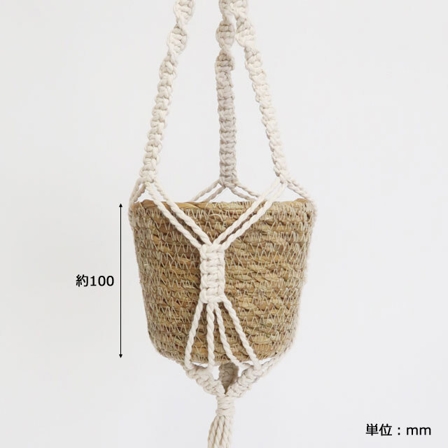 mak lame compilation plan to hanger . set. hanging pot B type diameter 12× height 68cm cotton rope .mak lame compilation . braided up 