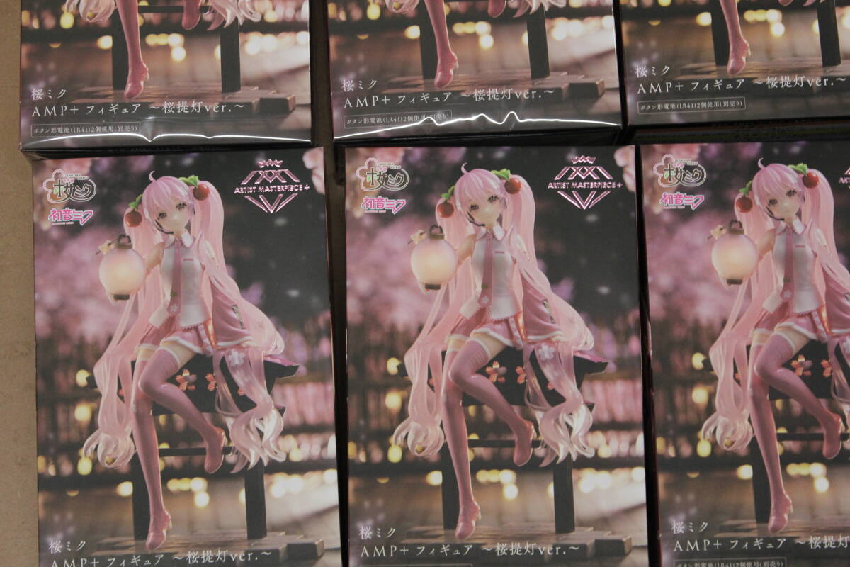  нераспечатанный Sakura Miku Hatsune Miku AMP+ Sakura фонарь фигурка 8 шт суммировать супер-скидка 1 иен старт 