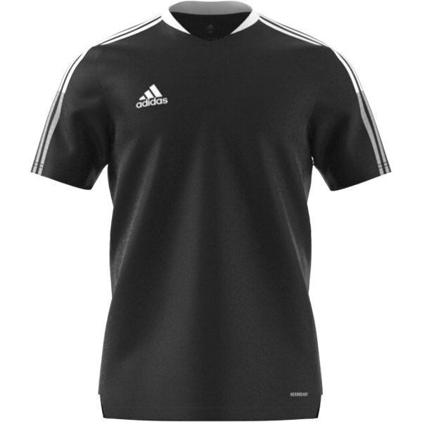 adidas アディダス トレーニング シャツ Tシャツ ポリエステル TIRO (XOサイズ)黒★格安SALE!!の画像1