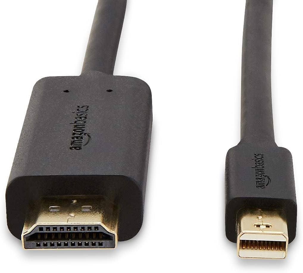 【Amazonベーシック】 Mini DisplayPort - HDMI 変換ケーブル 　3.0m×１本 