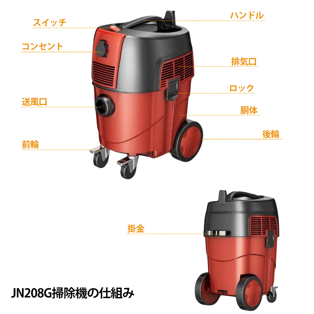 送料無料 新品 掃除機 業務用 家庭用 30L 1200W 乾湿両用 集じん機 バキュームクリーナー 乾湿吹く三用 超吸引 軽量 防音型 大容量 LVYUAN_画像7