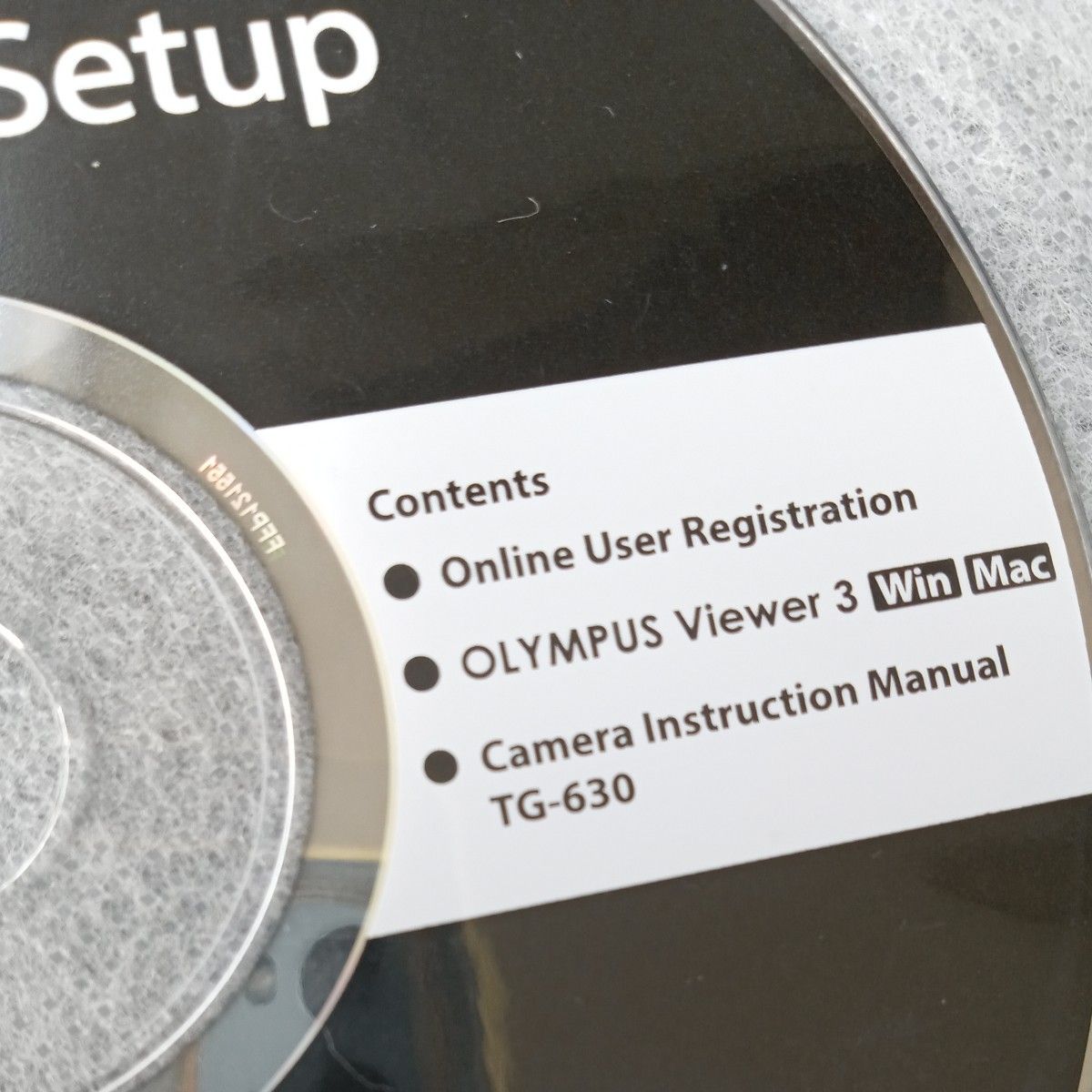 TG-630用 セットアップ用 CD - ROM オリンパス