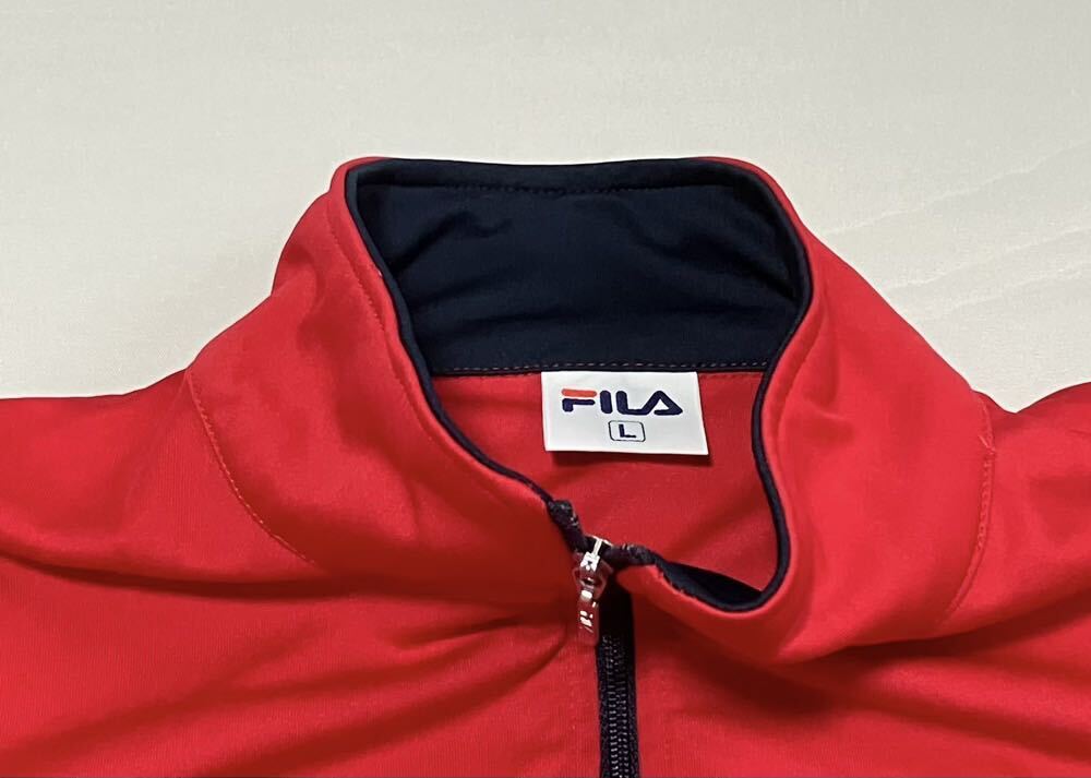  filler половина Zip футболка с длинным рукавом красный женский L размер FL-9C21756PL