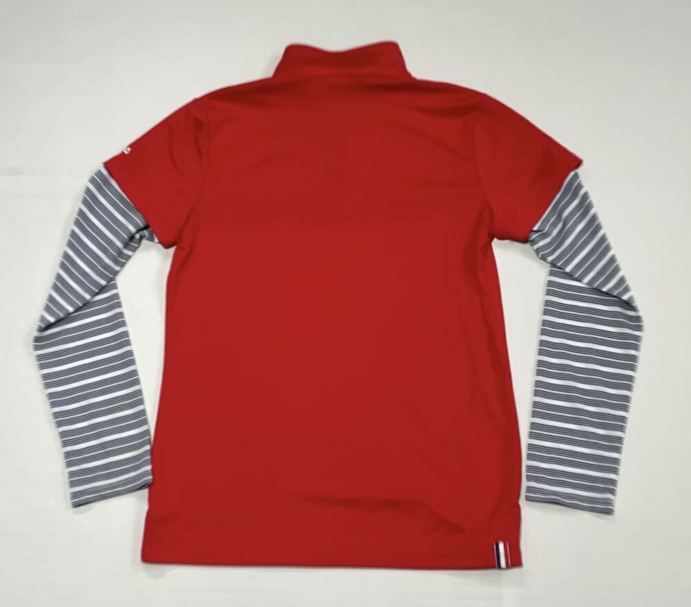  filler половина Zip футболка с длинным рукавом красный женский L размер FL-9C21756PL