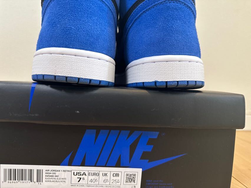 NIKE ナイキ AIR JORDAN 1 RETRO HIGH OG Royal Reimagined DZ5485-042の画像6