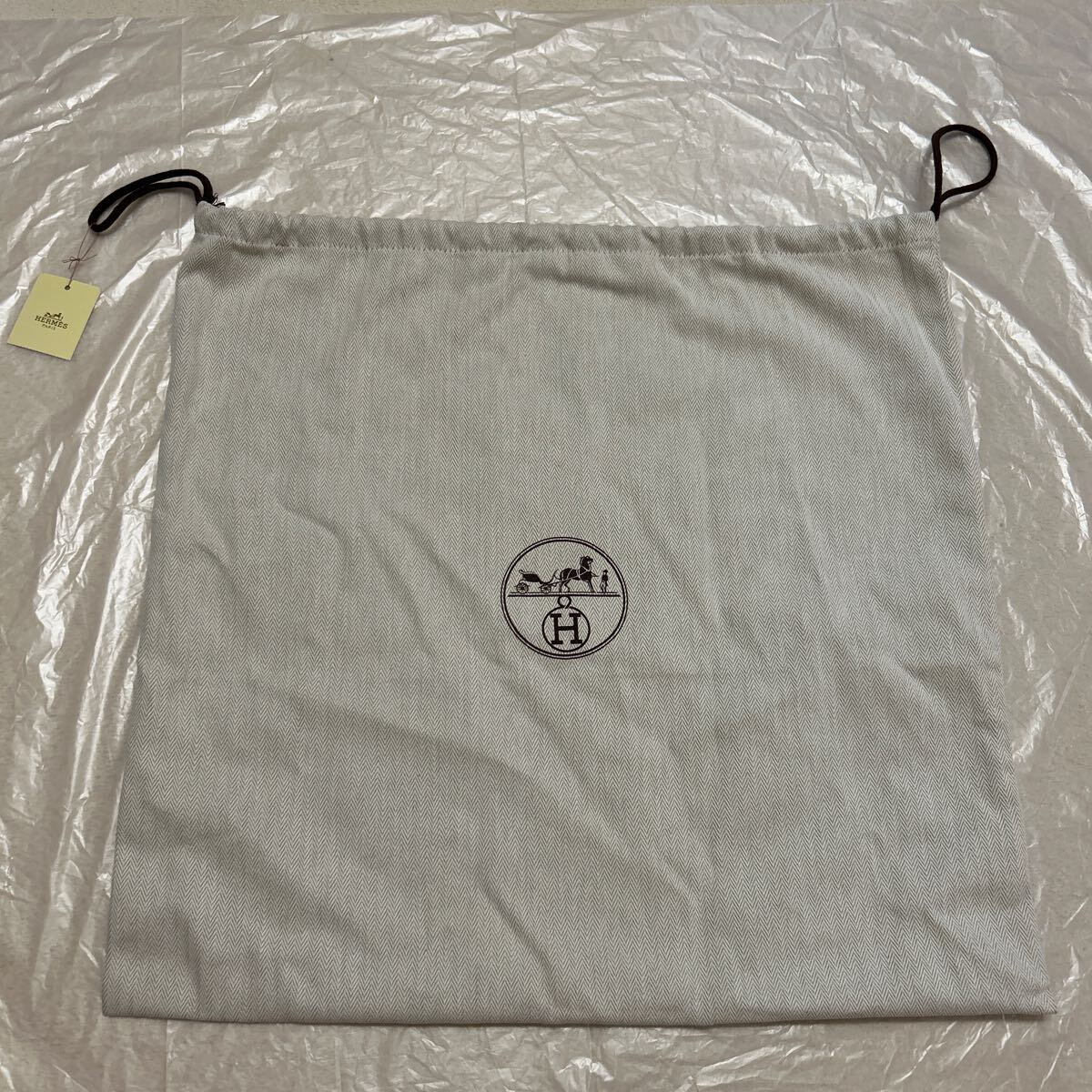 エルメス バーキン30 保存袋 46×44 巾着袋 F 6 ヘリンボーン 布袋 袋 HERMES バーキンの画像1