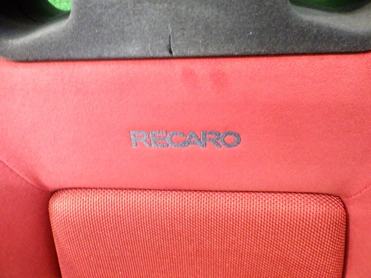 スズキ ジムニー JA11V レカロ 運転席シート/ドライバーシート 社外 ワイルドウインド 4WD RECARO セミバケット セミバケ 赤系 レッド系の画像4
