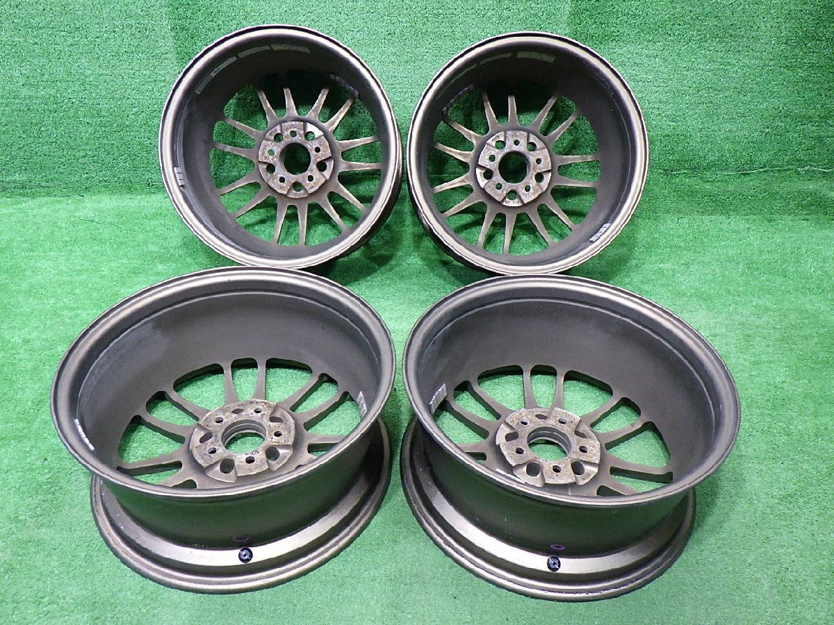 中古 16インチ 16×7J 5穴 レイズ ボルクレーシング VR RE30 社外 アルミホイール 4本セット 86 BRZ プリウスなどの画像2