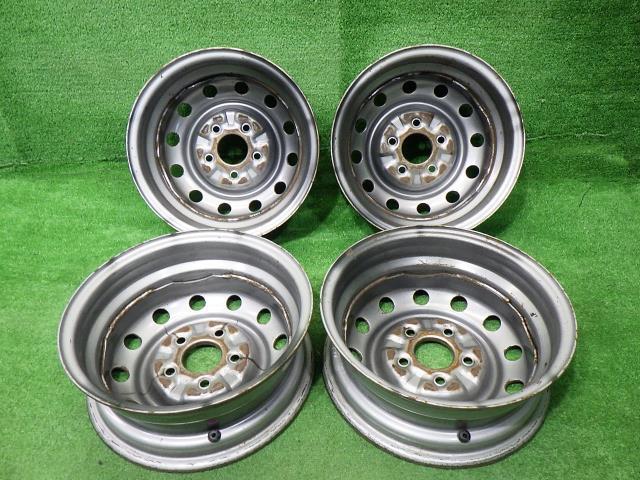 中古 日産純正　SKF2MN　バネット ホイール スチール 14インチ 5J 5穴 4本 114.3_画像2