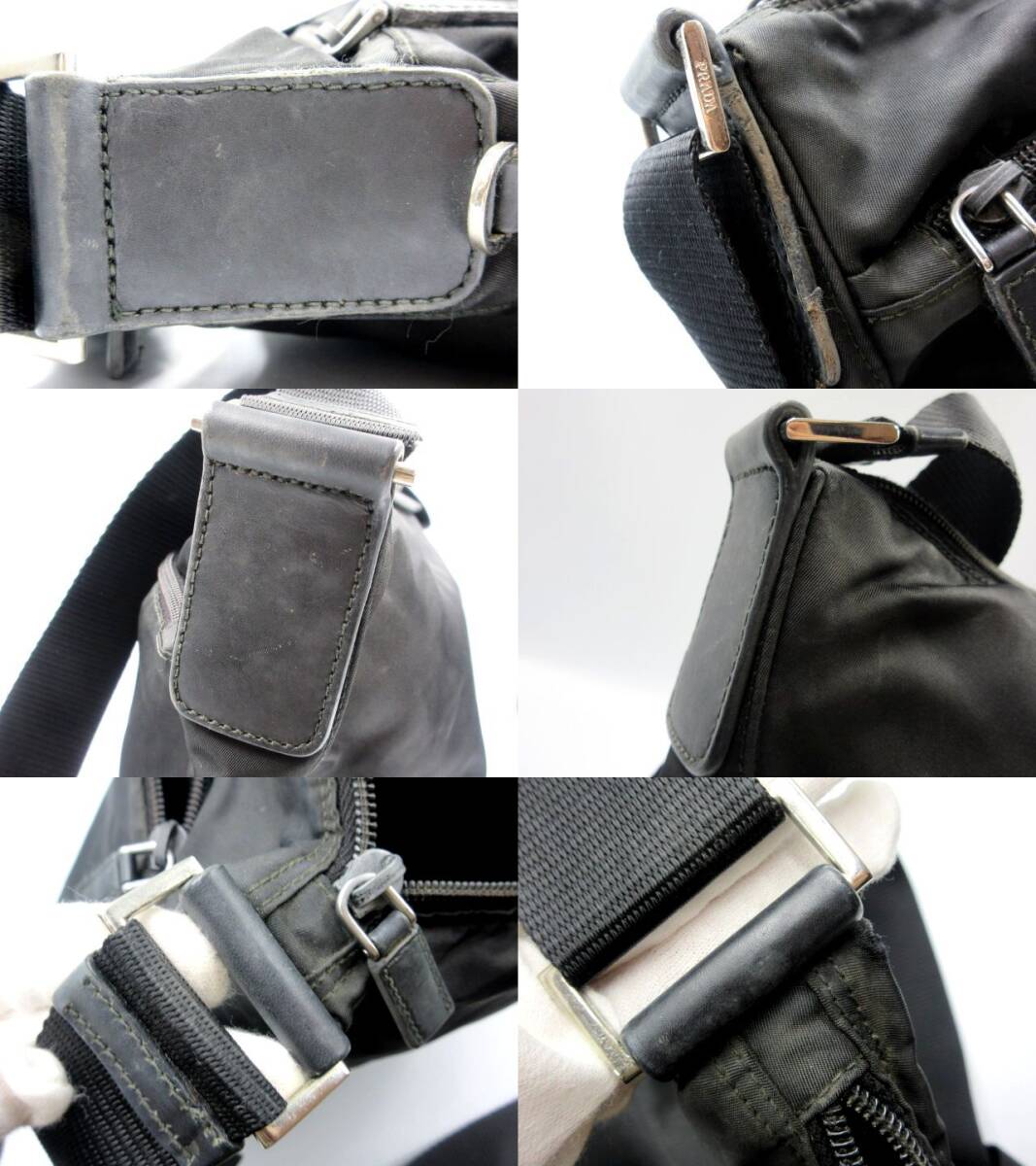 ■ PRADA プラダ ショルダーバッグ 三角プレート ナイロン ブラックカラー 男女兼用 ユニセックス 鞄 カバン ブランド品の画像6