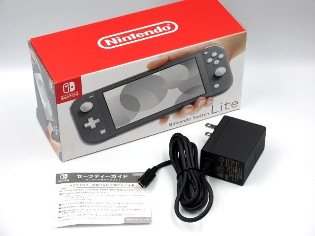 # unused goods Nintendo Switch nintendo Nintendo switch Lite light body HDH-001 gray series AC adaptor box attaching video game 