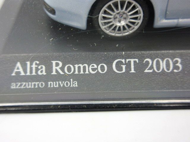 ◎MINICHAMPS アルファロメオ GT2003 1/43 scale 1 of 3,840 pcs. Alfa Romeo GT 個人保管品 現状品 詳細不明の画像6