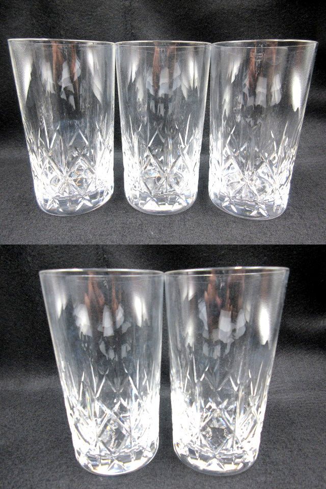 ◇ HOYA CRYSTAL ホヤクリスタル グラス タンブラーグラス クリスタルガラス 高さ約11㎝ 5客セット 箱付きの画像3