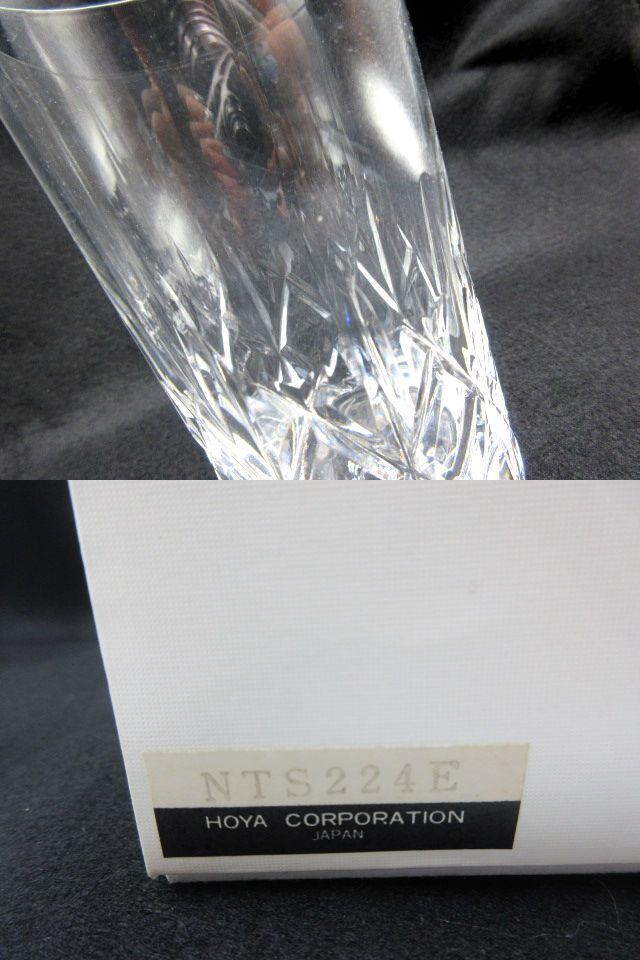 ◇ HOYA CRYSTAL ホヤクリスタル グラス タンブラーグラス クリスタルガラス 高さ約11㎝ 5客セット 箱付きの画像8