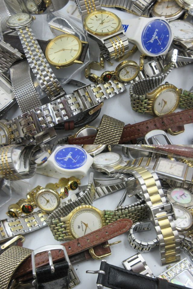 ◇腕時計 ジャンク品 レディース メンズ まとめて 大量 66本 約3.3Kg マリオバレンチノ ニクソン マークジェイコブス シチズン セイコー等の画像4
