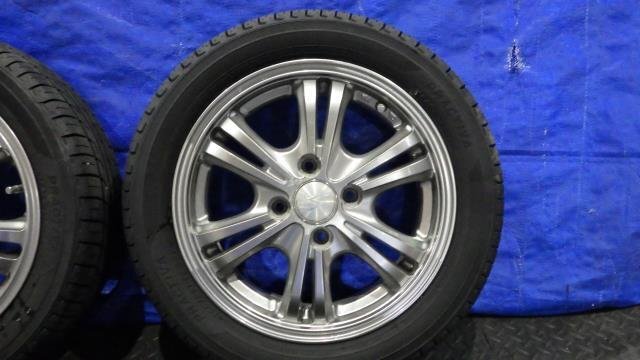 【宮城 塩釜発】中古 サマータイヤ・社外ホイールセット 4本 ヨコハマ PRACTIVA 165/55R14 2023年製 8～9分山 ※個人宛発送不可_画像3