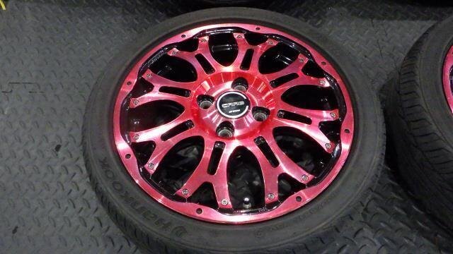 【宮城 塩釜発】中古 サマータイヤ・ホイールセット 社外品 WORK GRAG MH 165/50R17 ハンコック 2本溝無し ※個人宛発送不可_画像4