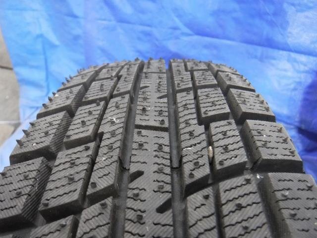 【宮城 塩釜発】中古 タイヤ・アルミホイールセット 2本 社外品 145/80R13 4J PCD100 オフセット+43 PRACTIVA ICE BP02 ※個人宛発送不可_画像6