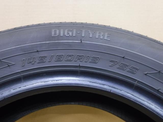 【岩手 盛岡発】中古 ダンロップ サマー 夏 タイヤ DIGI-TYRE EC202 145/80R13 75S 4本 2021年製_画像3