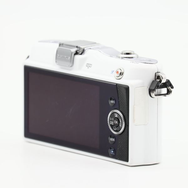 【良品】OLYMPUS オリンパス PEN mini E-PM1 ボディ ホワイト #1358の画像6